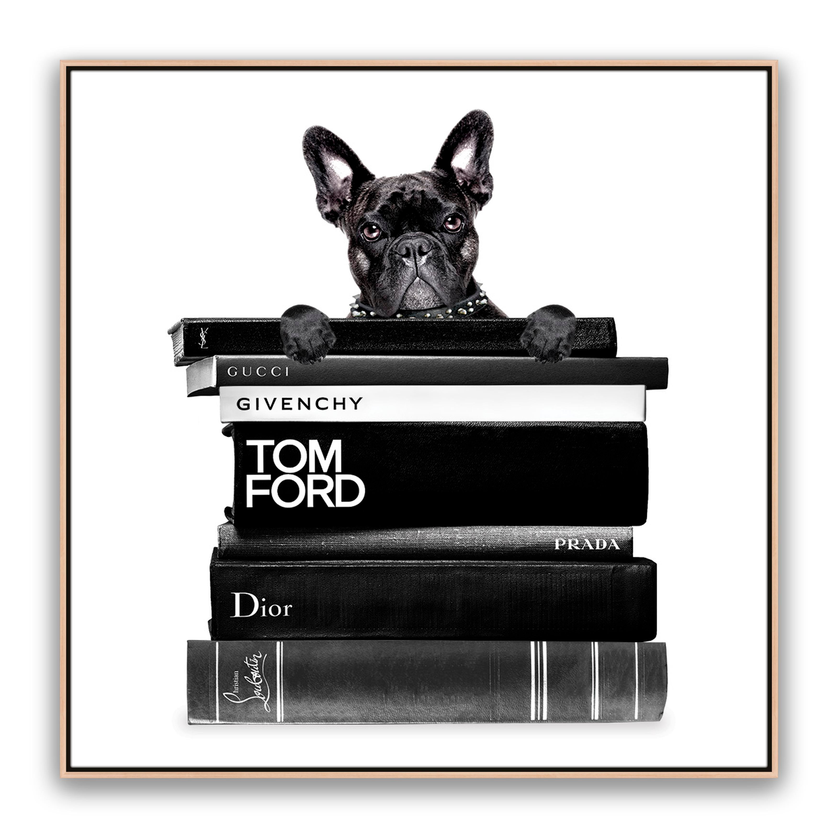 Book Stack French Bulldog
