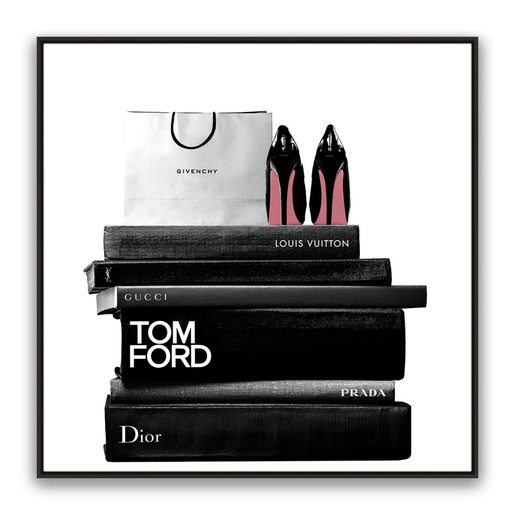 Books And Bag Bw Square