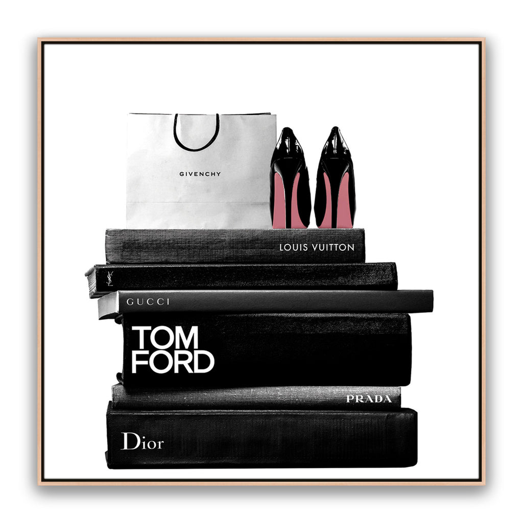 Books And Bag Bw Square