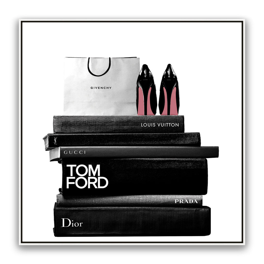 Books And Bag Bw Square