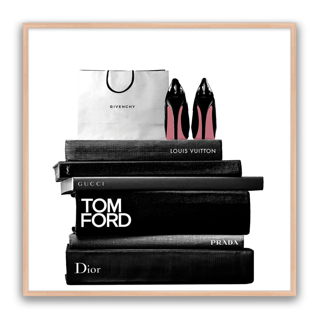 Books And Bag Bw Square