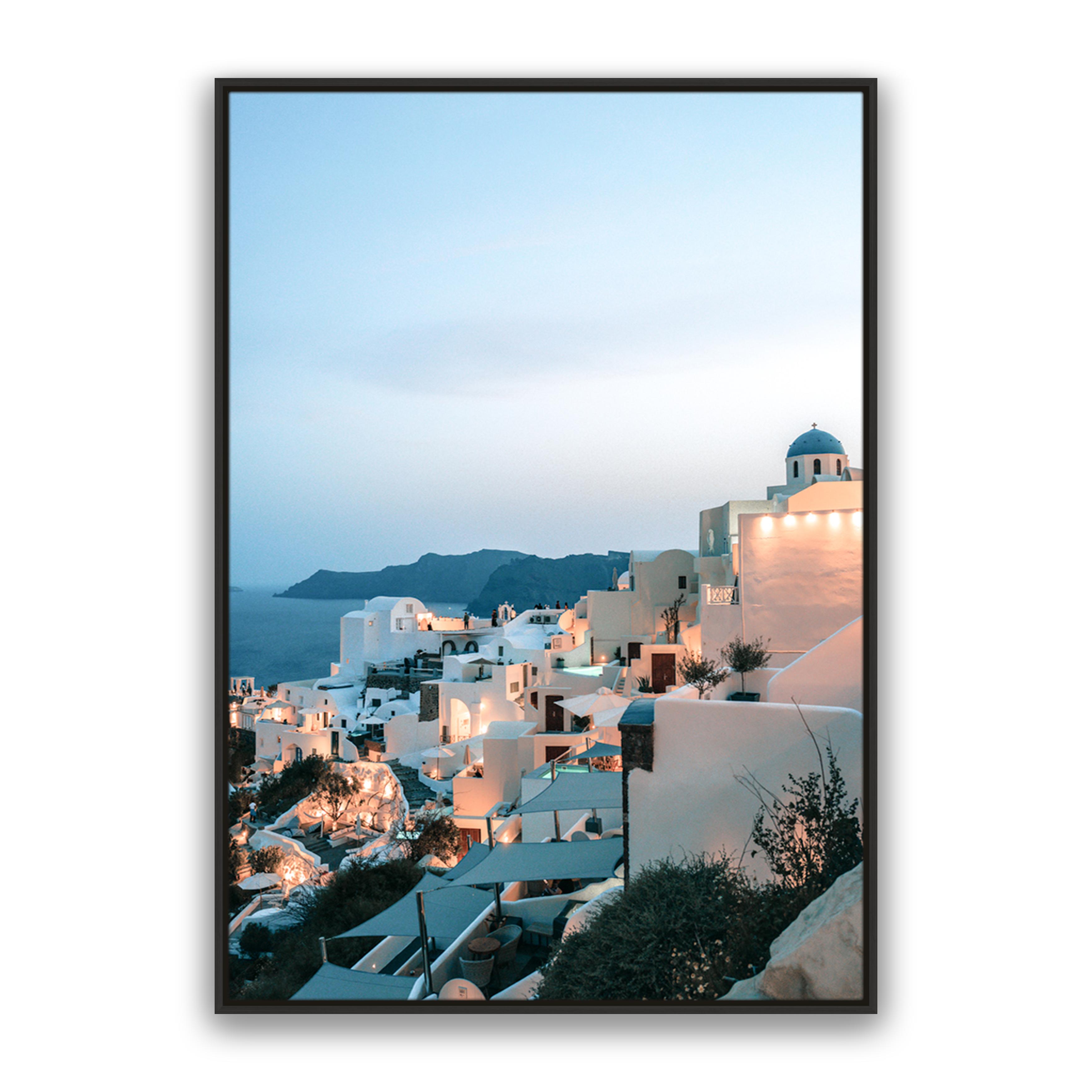 Oia At Dusk