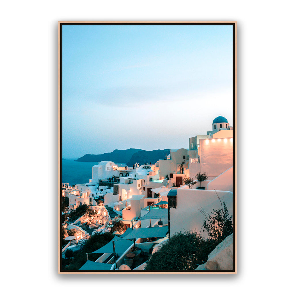 Oia At Dusk