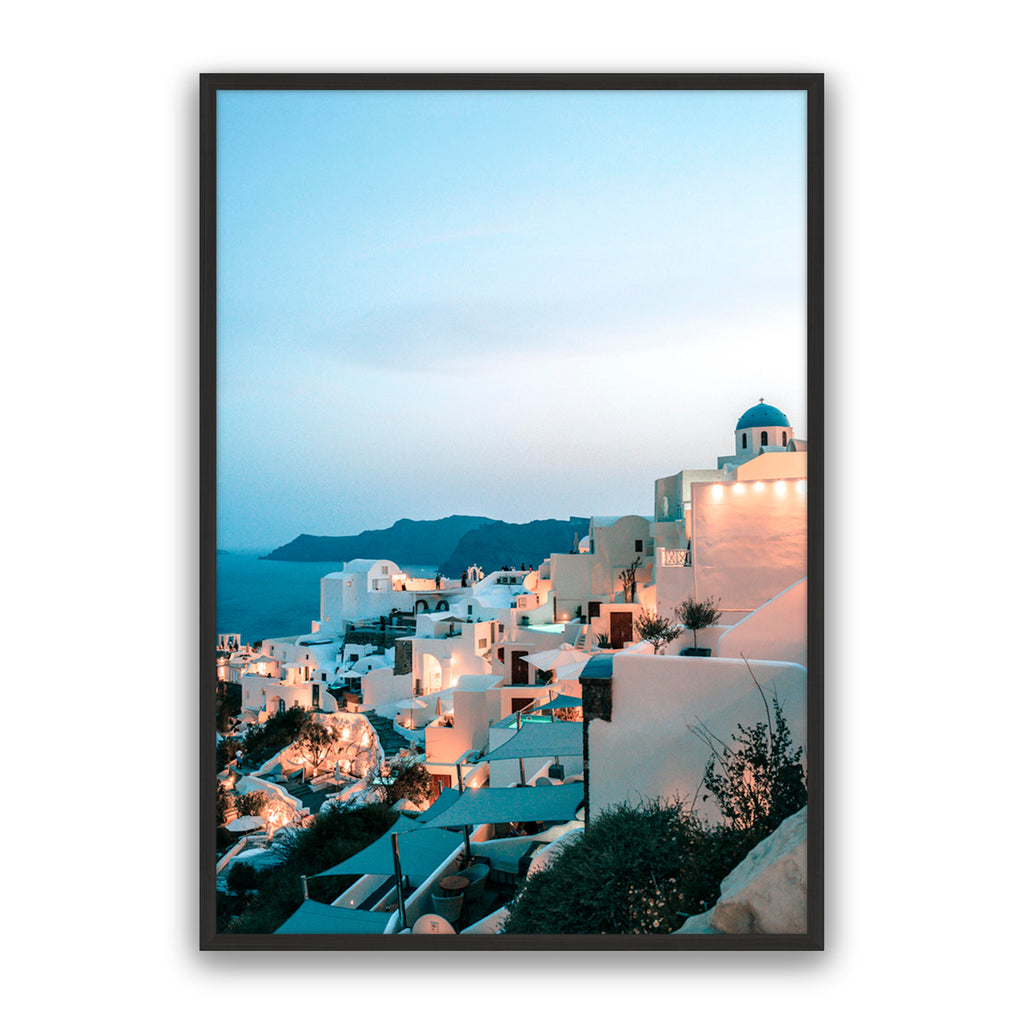 Oia At Dusk