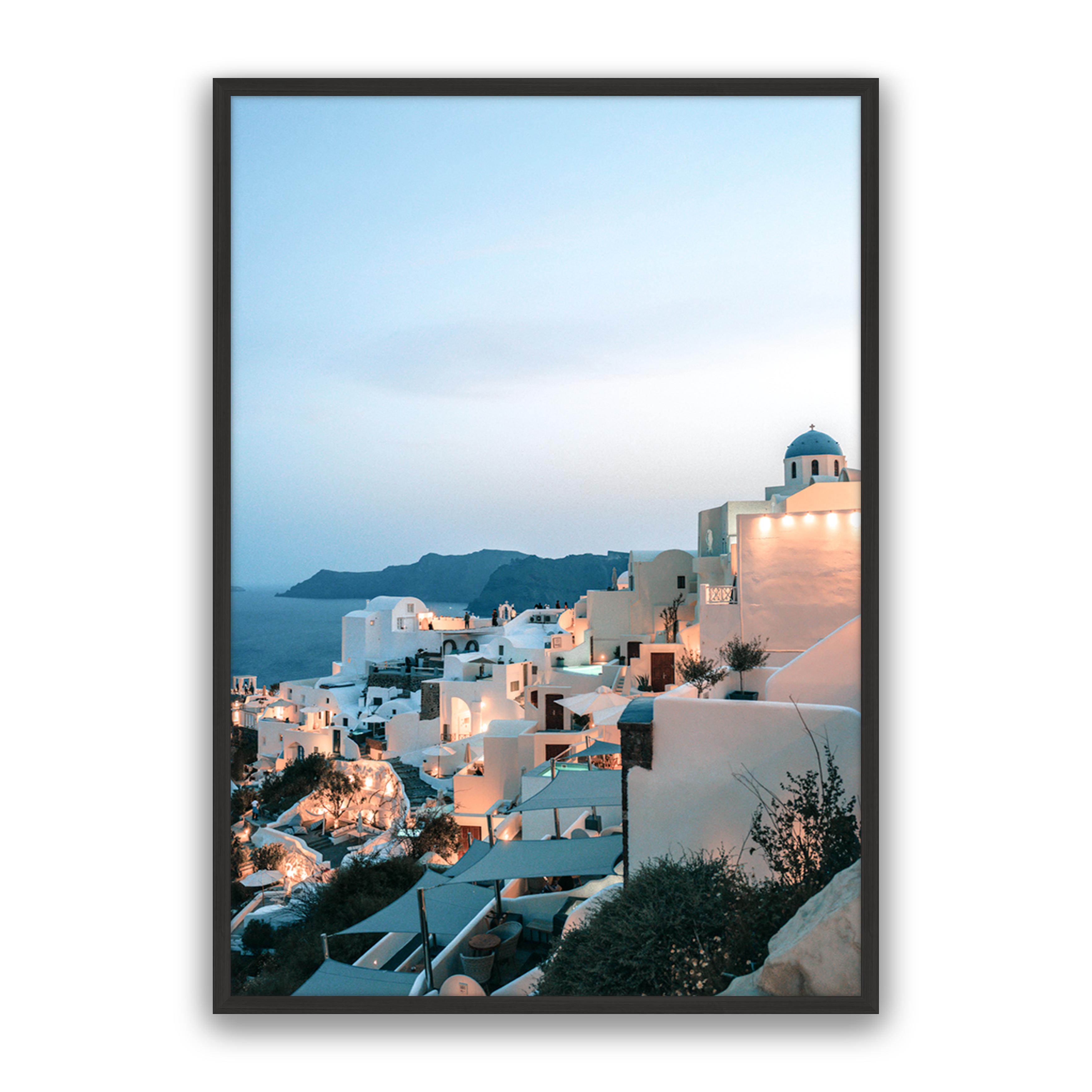 Oia At Dusk