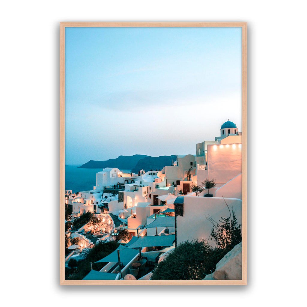 Oia At Dusk