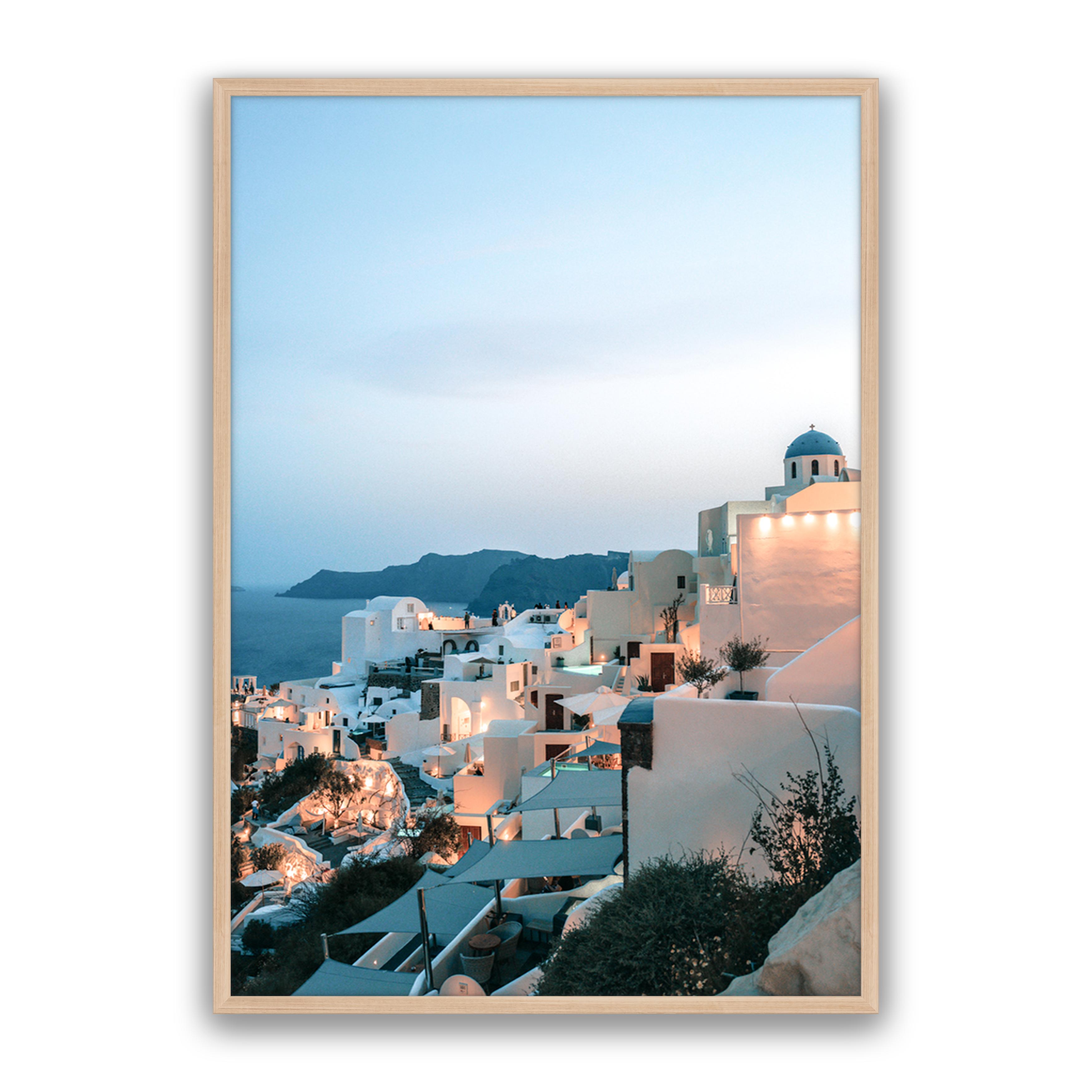 Oia At Dusk