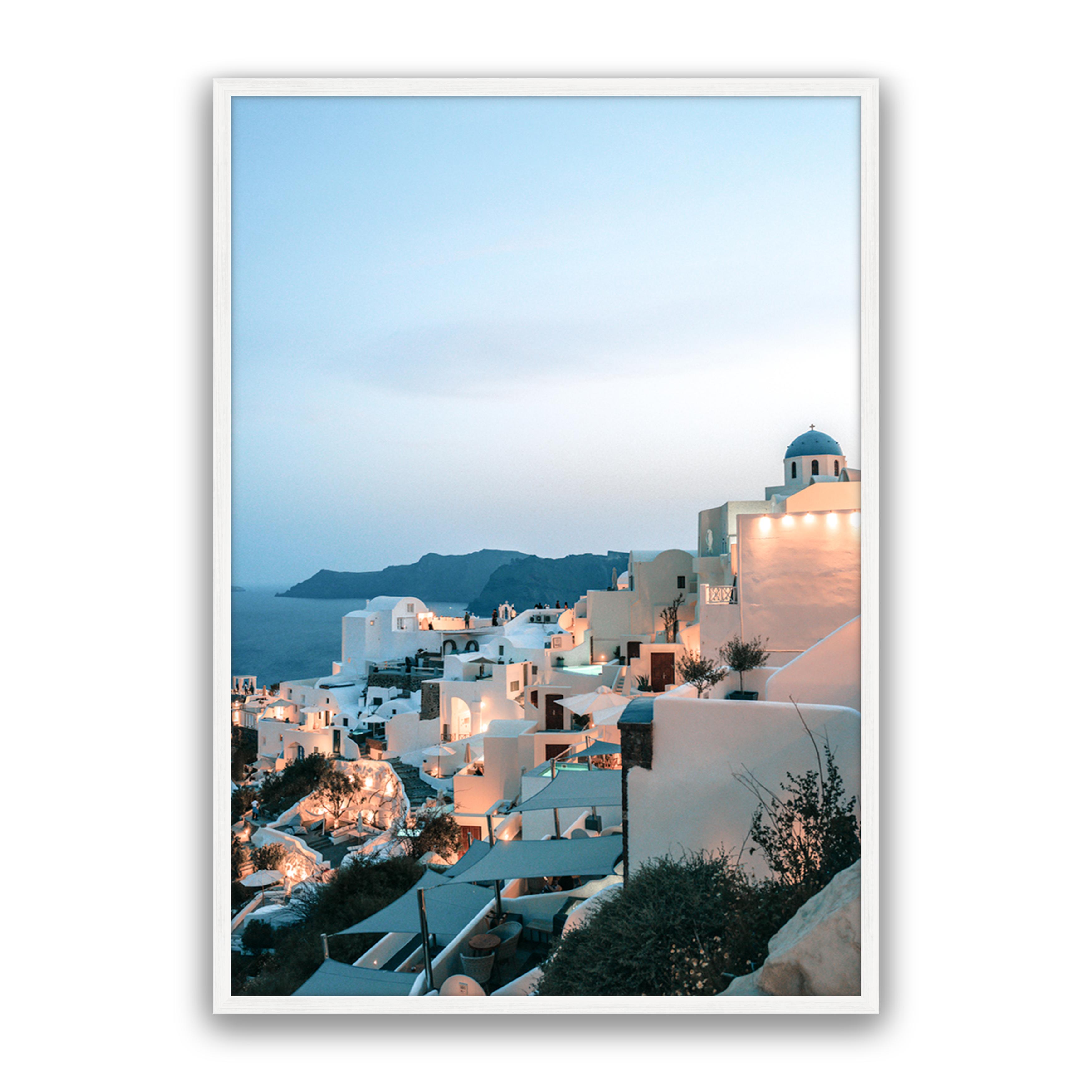 Oia At Dusk