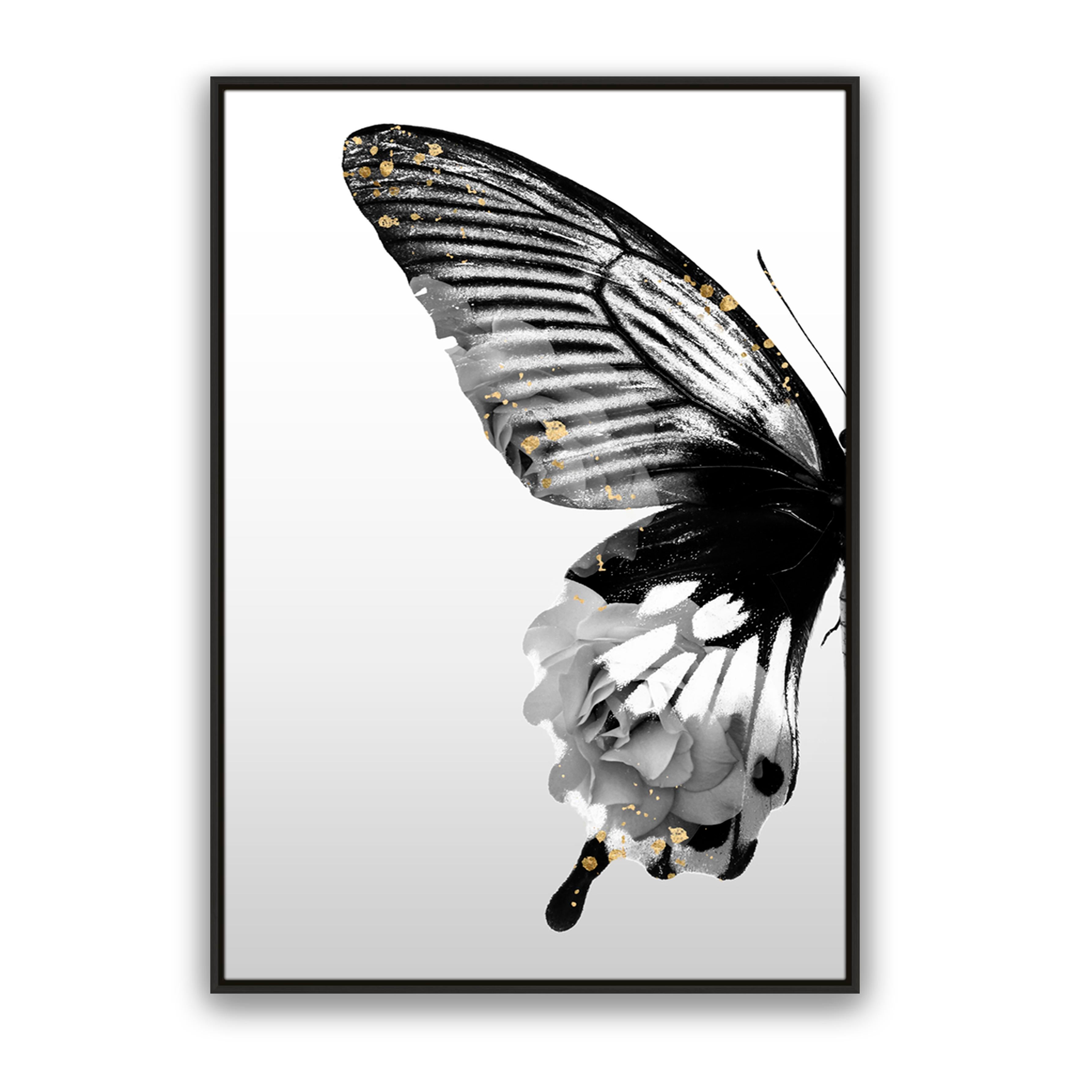 Butterfly Floral Left