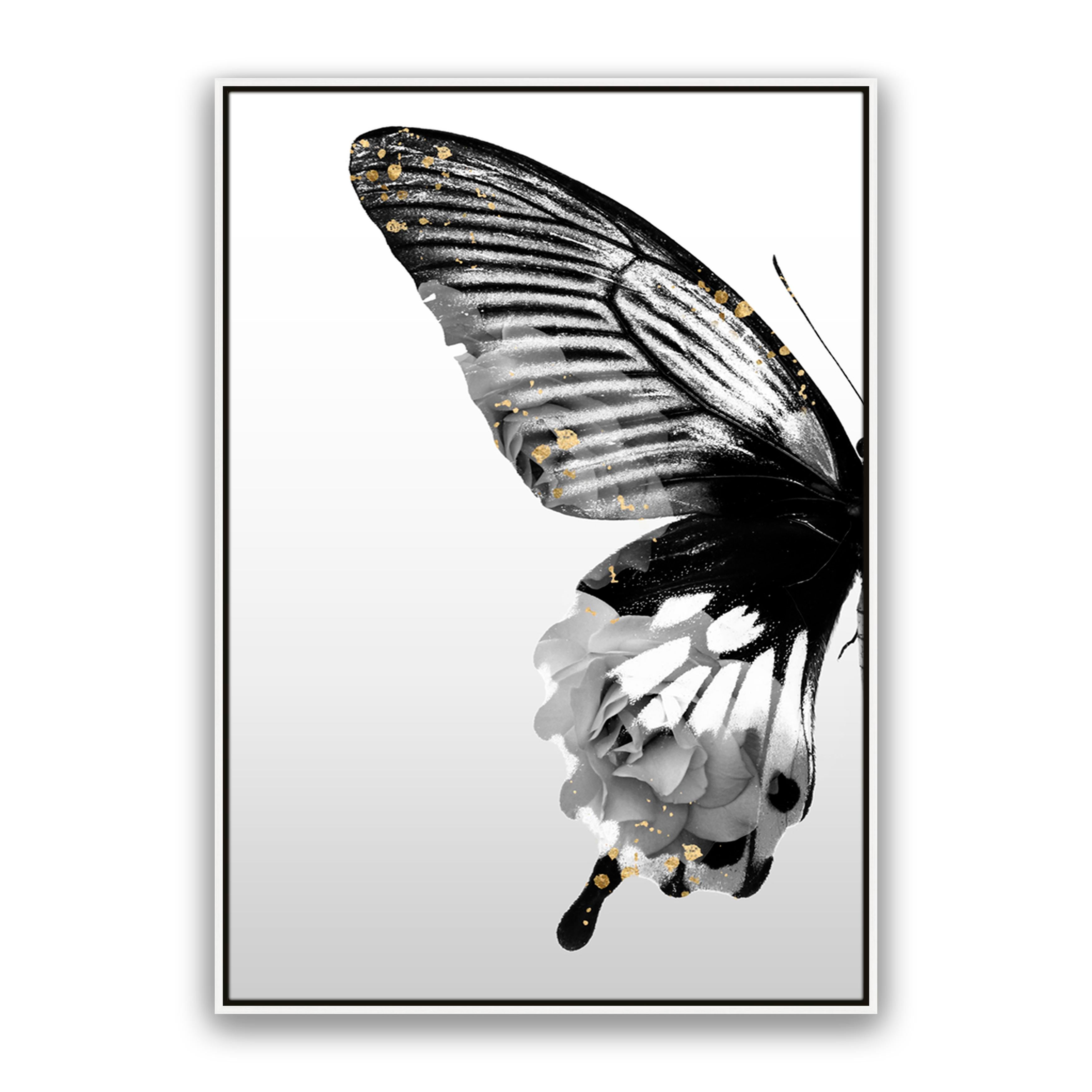 Butterfly Floral Left