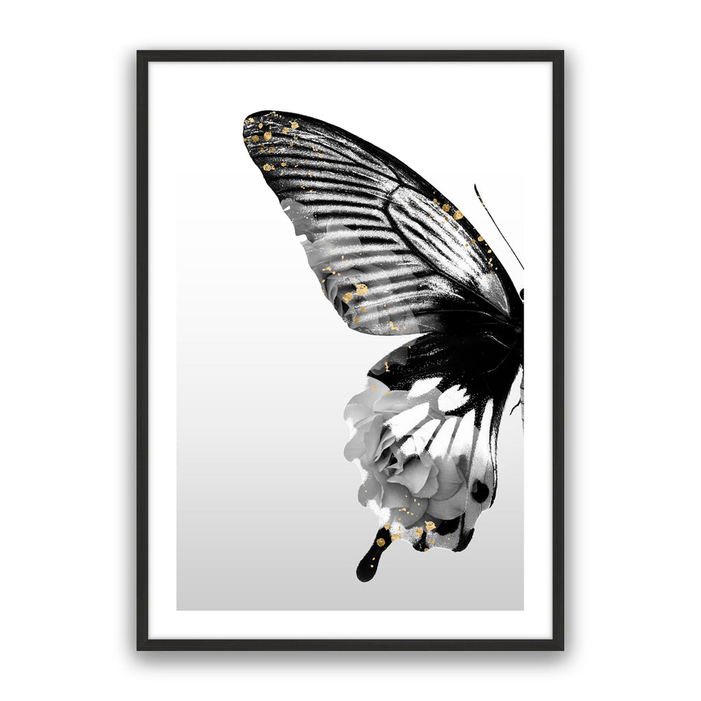 Butterfly Floral Left