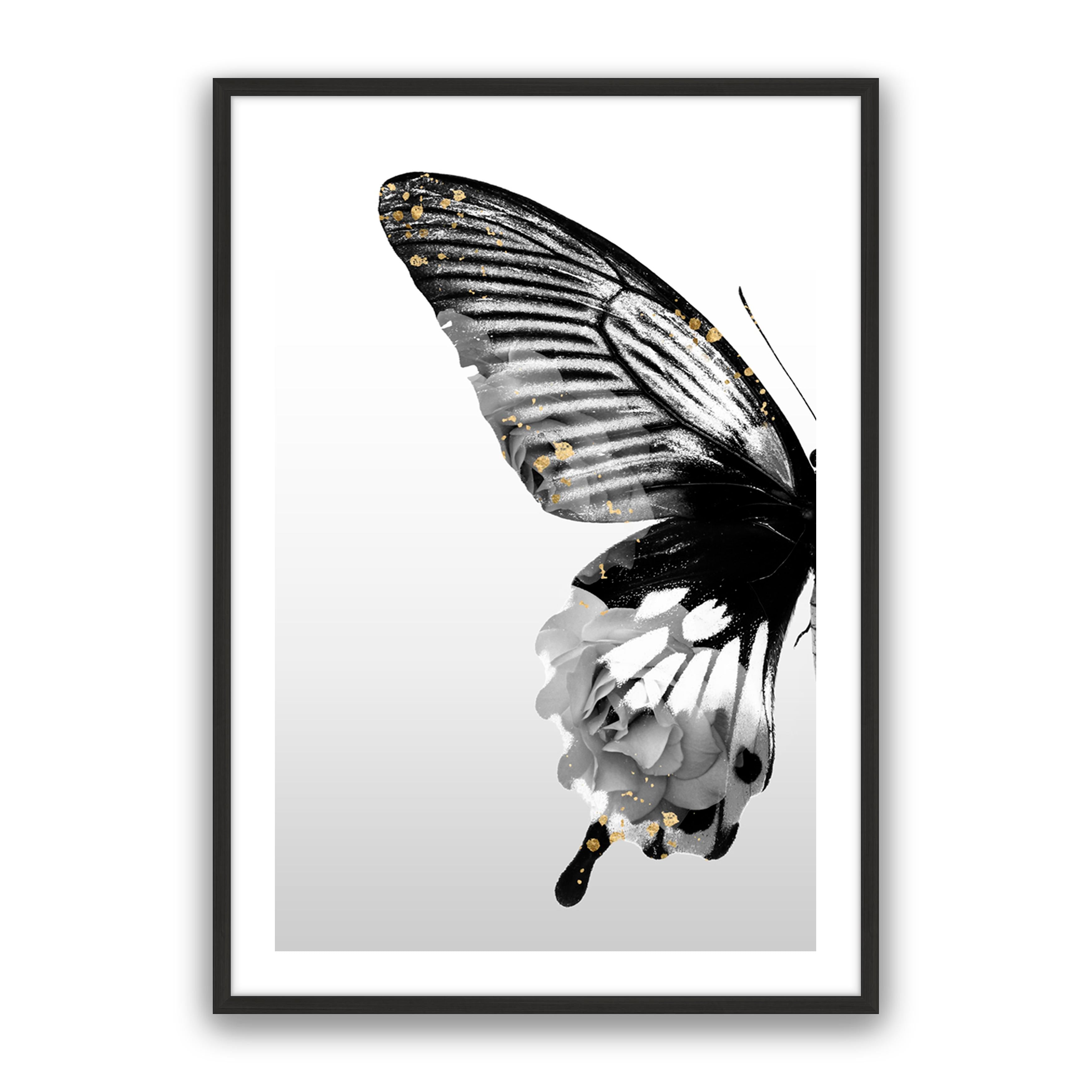 Butterfly Floral Left