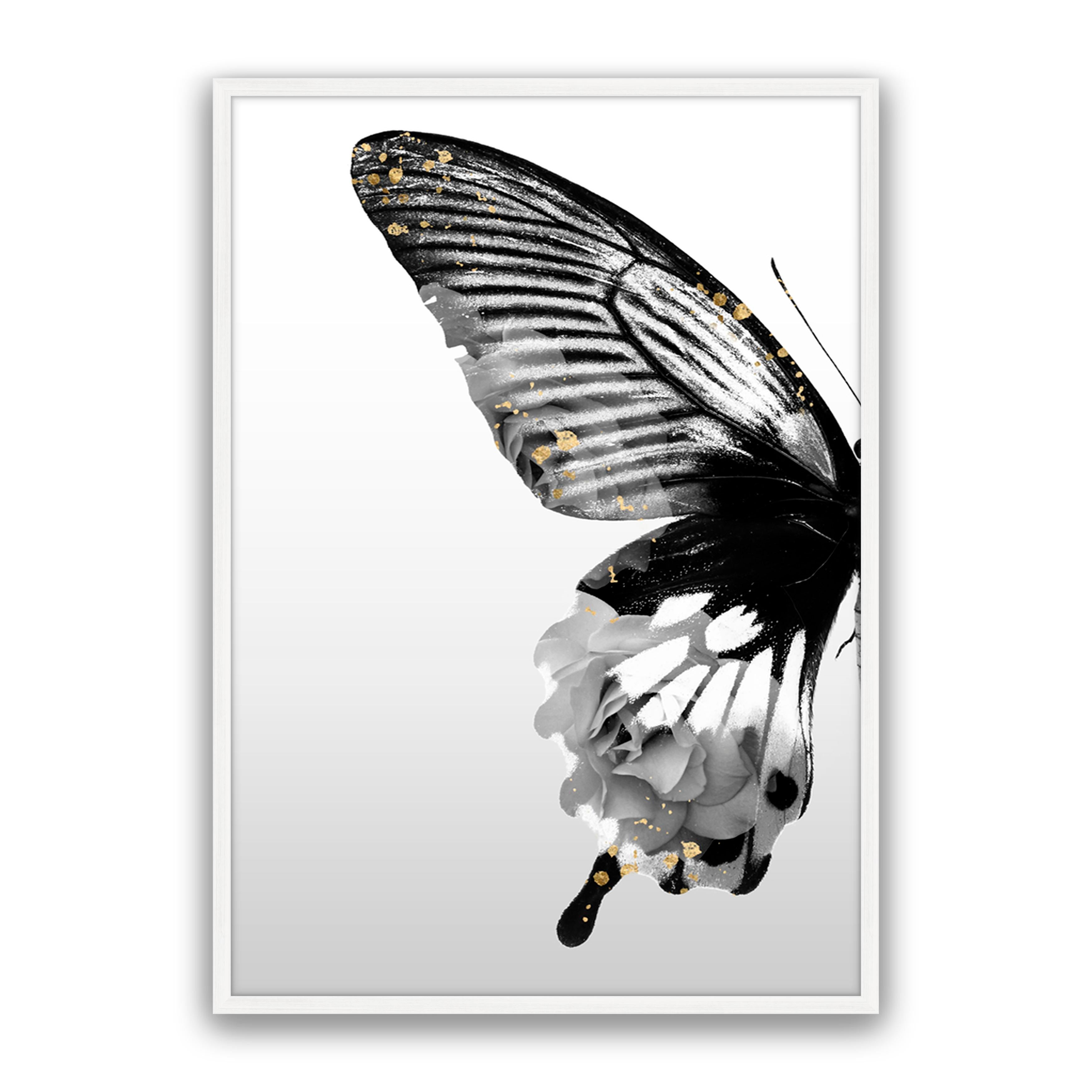 Butterfly Floral Left