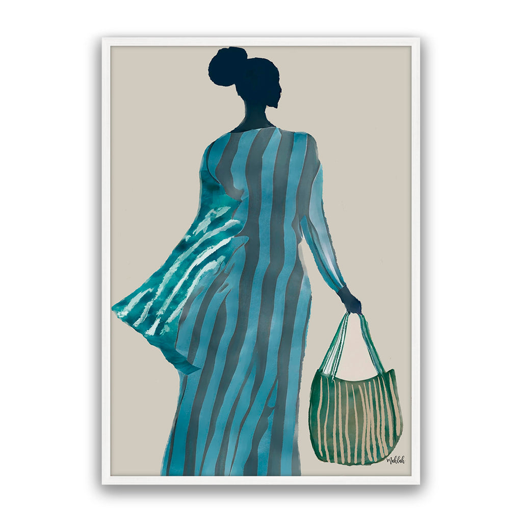 Girl With A Bag Green