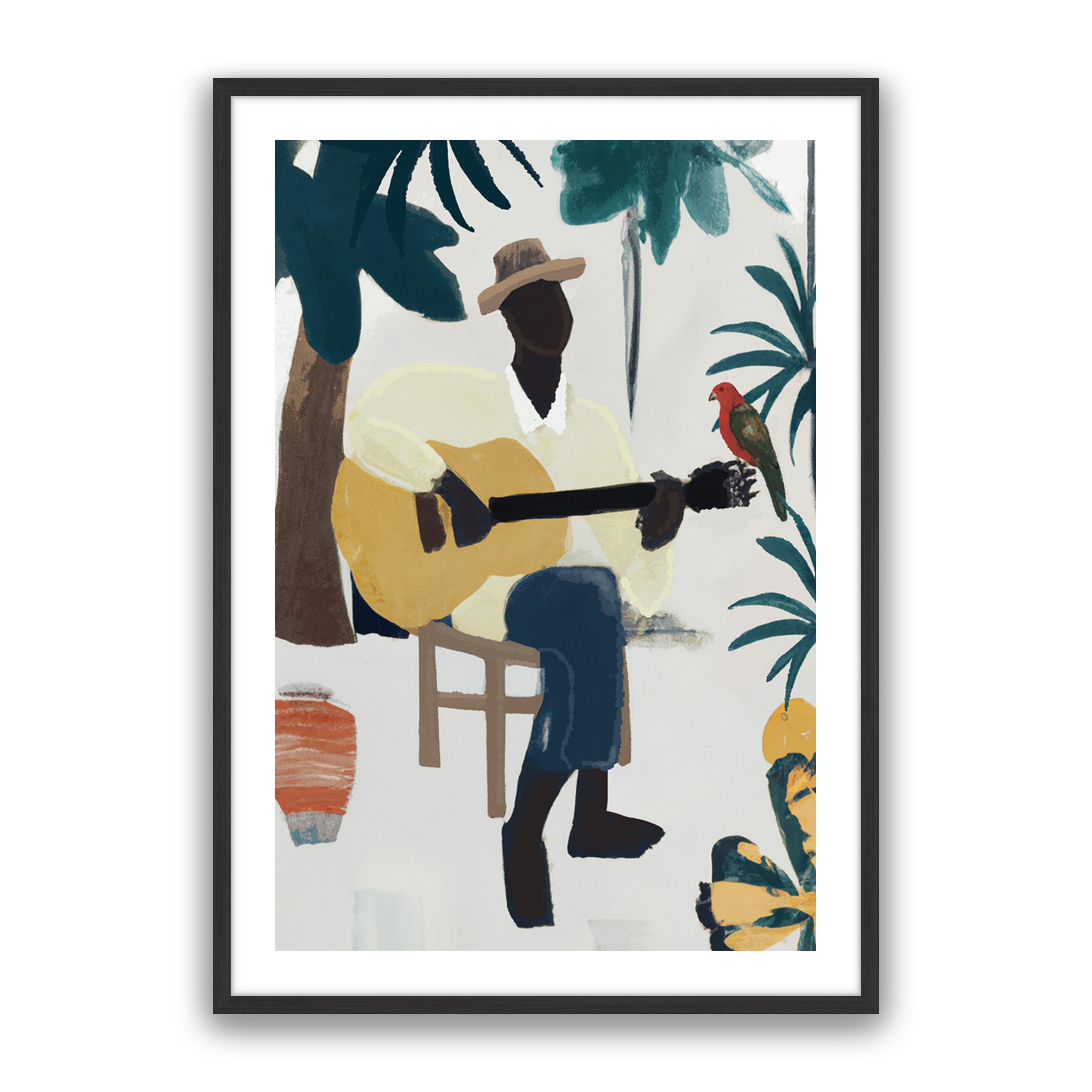 Cuban Yellow Guitar