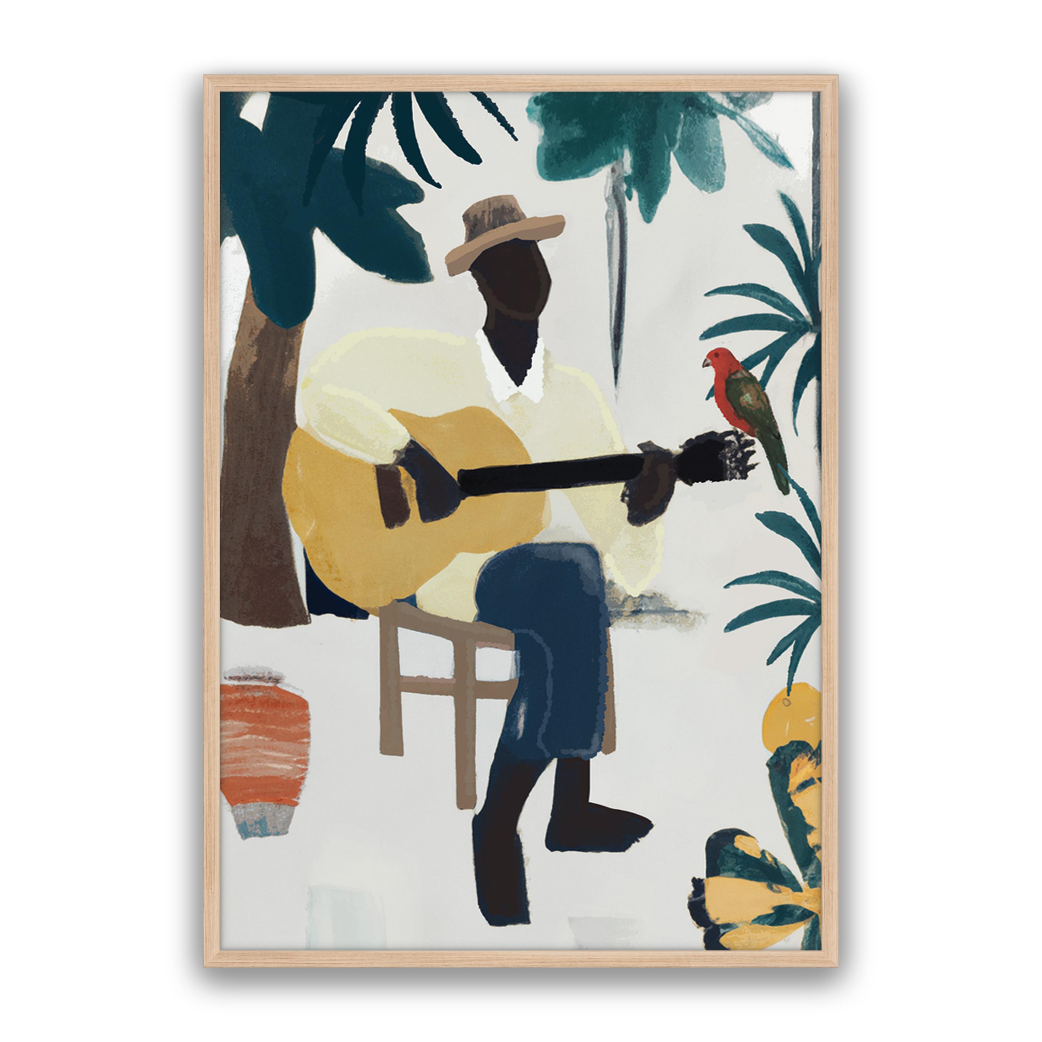 Cuban Yellow Guitar