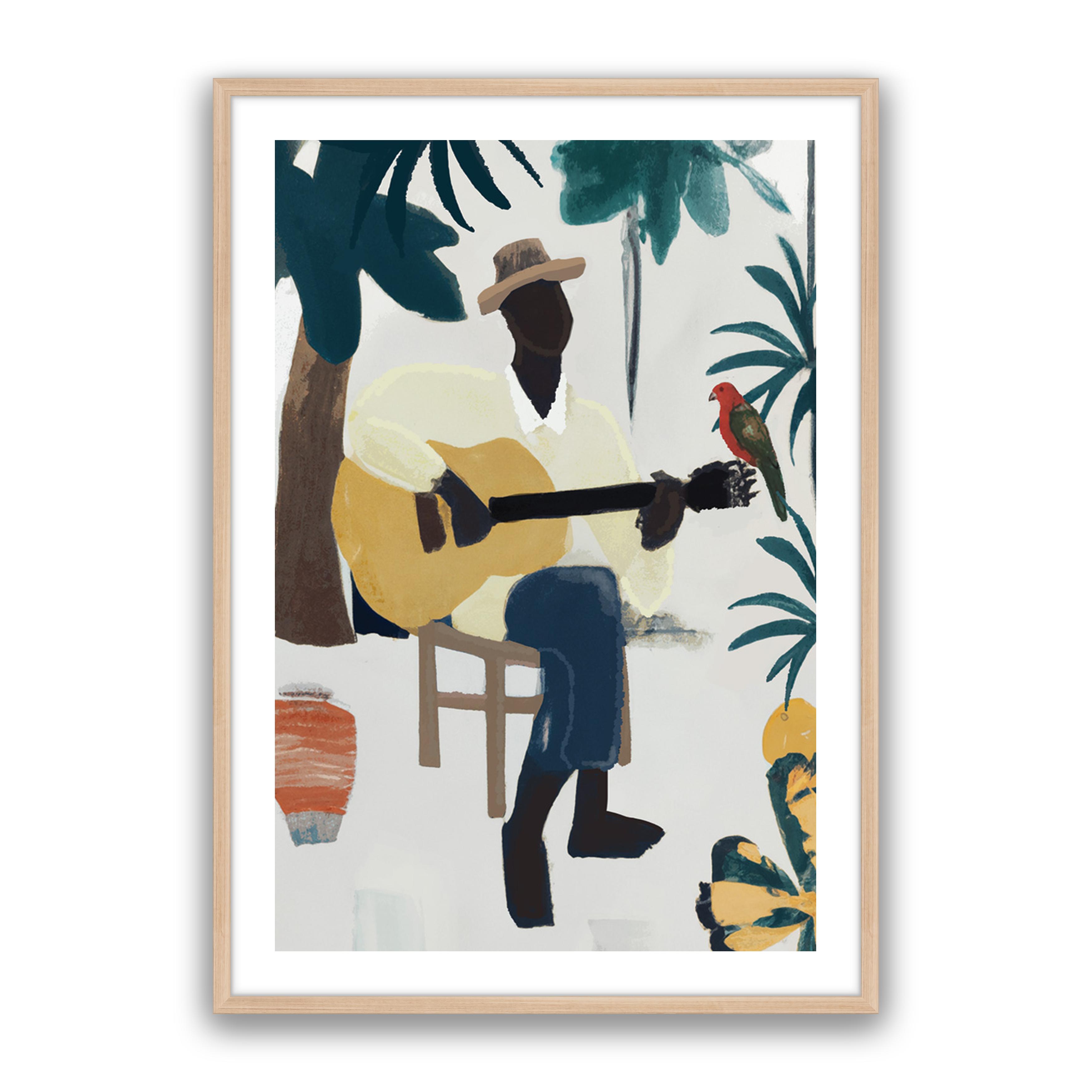 Cuban Yellow Guitar