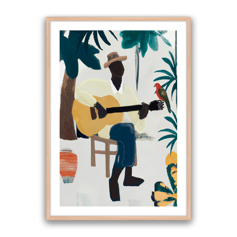 Cuban Yellow Guitar